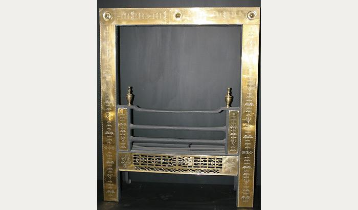 Engraved Brass Register Grate