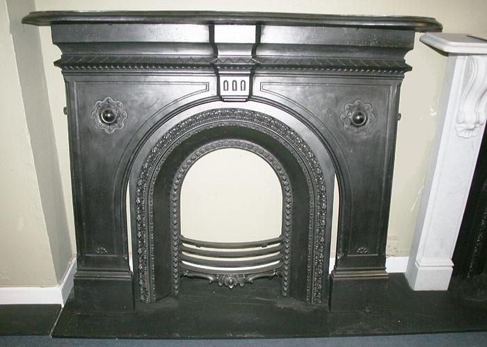 Gothic Victorian Serpentine Mantel